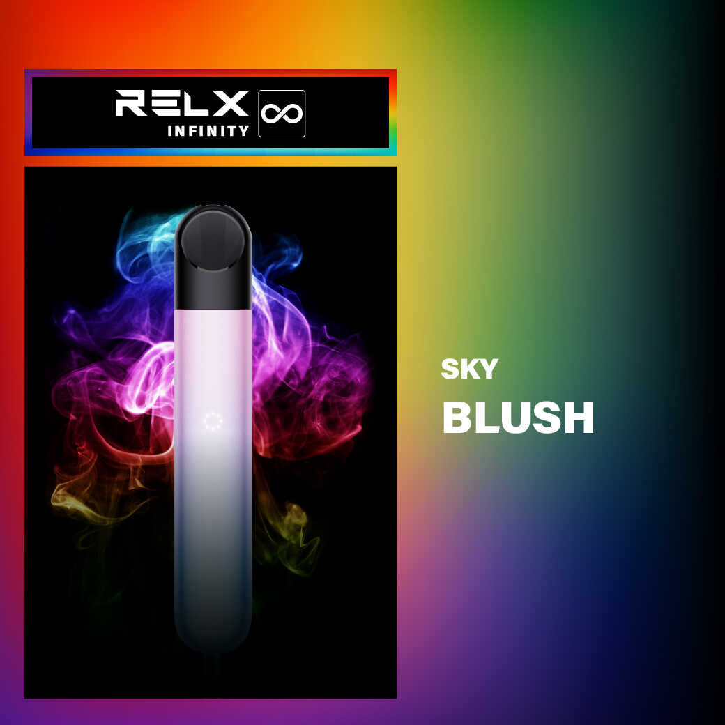 img บุหรี่ไฟฟ้า pod system ช่วย เลิกบุหรี่ ได้แก่ relx infinity sky blush